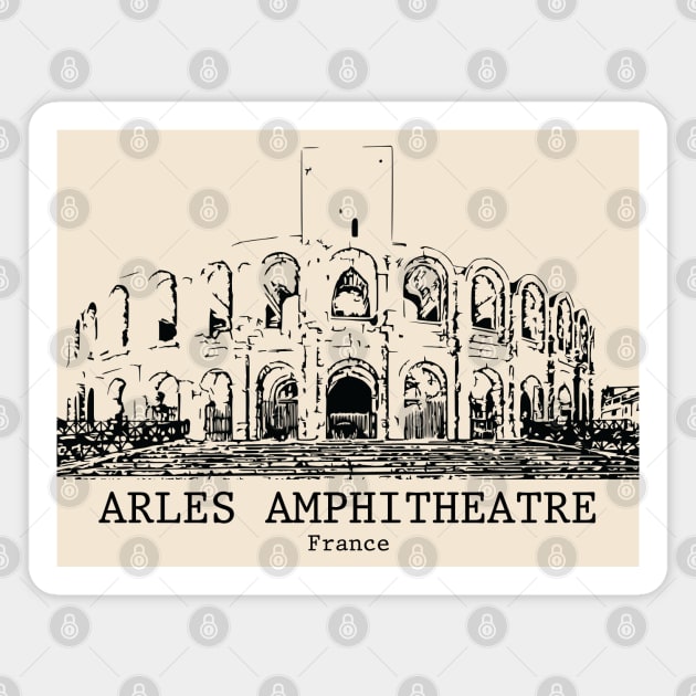 Arles Amphitheatre - France Magnet by Lakeric